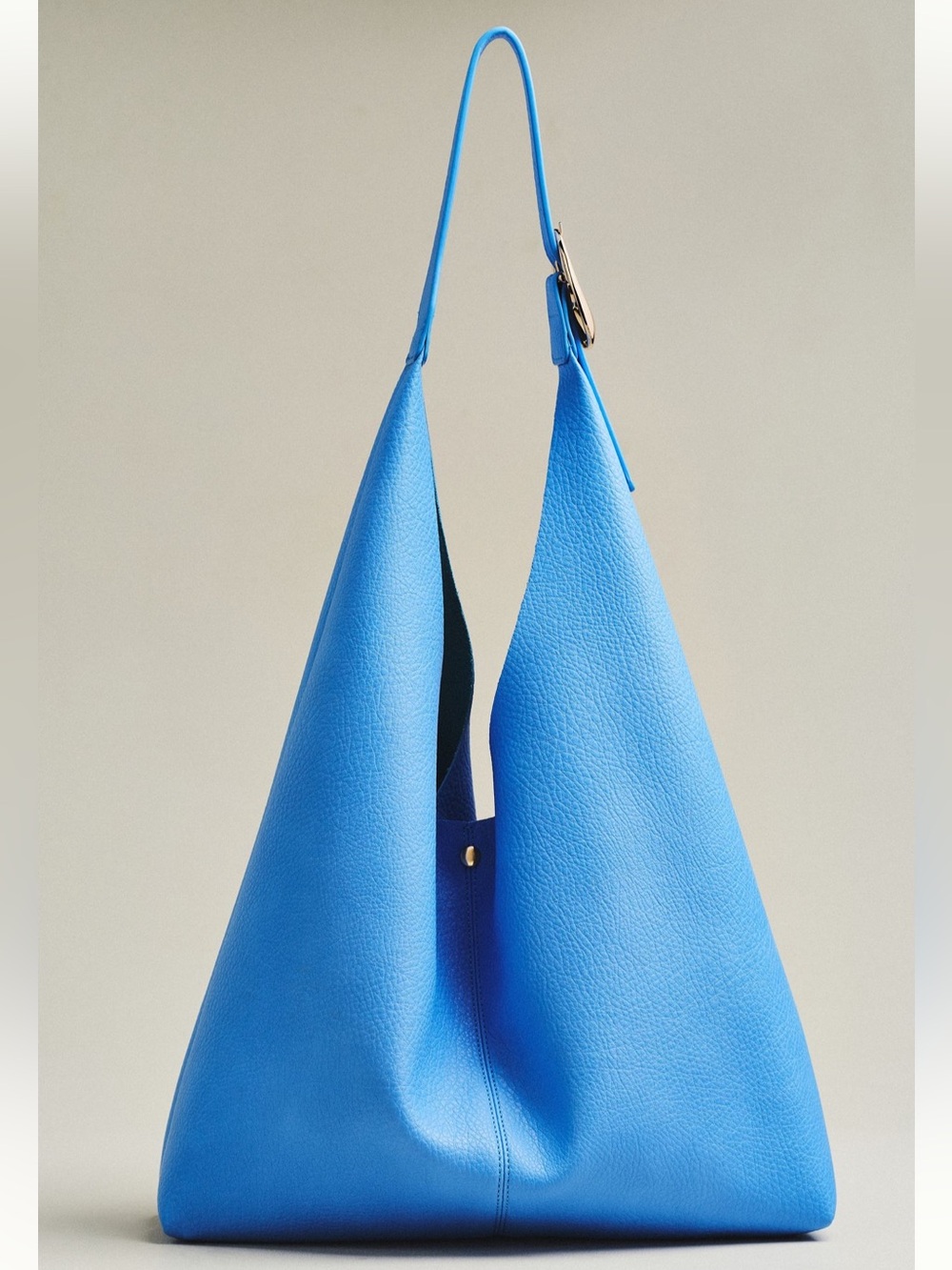 Anthropologie The Love Knot Slouchy Bag Buckle Edition in Light Blue NWT